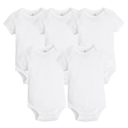 Cotton Summer Girls Bodysuit Set for Newborns