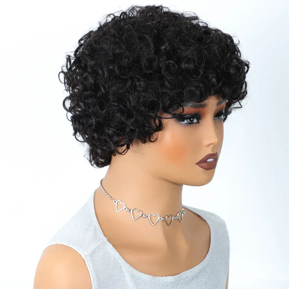 Brazilian Afro Puff Pixie Bob Wig 99J Natural Brown