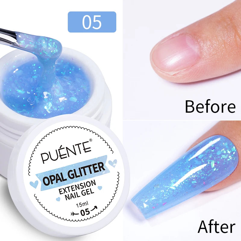 Clear 3D No Wipe Sculpture Gel Nail Polish 15ML