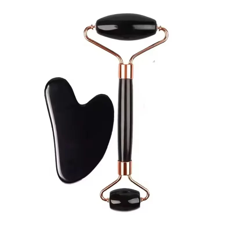 Ice Face Roller Set Gua Sha Satinless Steel Massage Tool