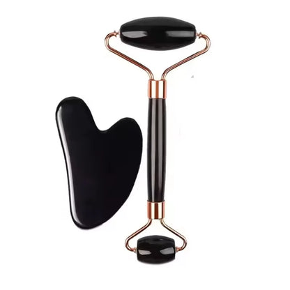 Ice Face Roller Set Gua Sha Satinless Steel Massage Tool