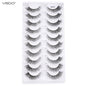 YSDO 5/10 Pairs Natural Soft Black Half Lashes