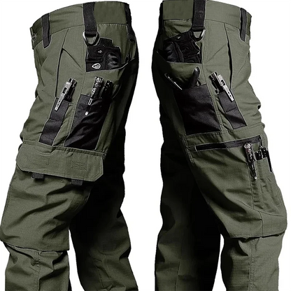 Men's Cargo Trousers Waterproof Multi-Pocket Pants