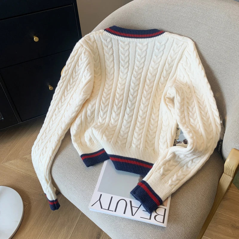 Cashmere V Neck Pullover Knitwear Jumper for Women