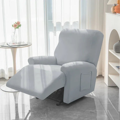 Soft Polyester Recliner Sofa Cover Solid Color