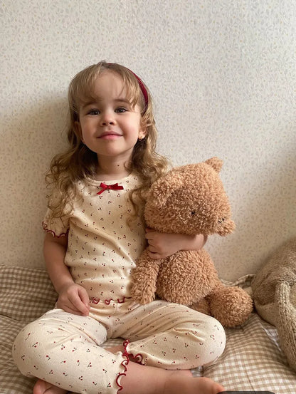Cotton Long Sleeve T-Shirt and Pant Set for Girls