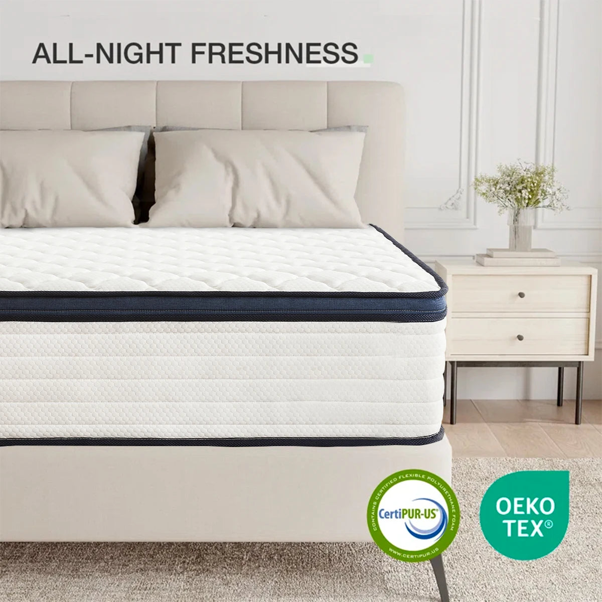 Queen Gel Memory Foam Hybrid Mattress