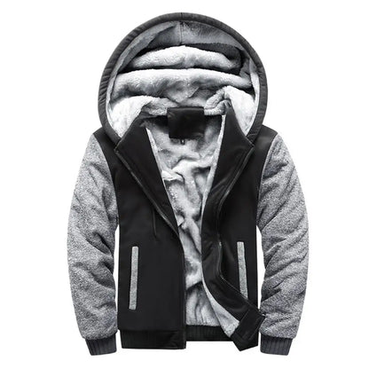 Men's Camouflage Winter Jacket Fleece Long Sleeve Coat