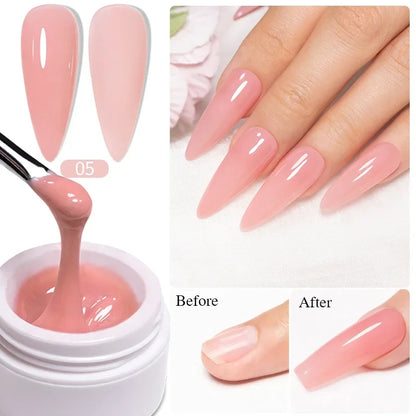 Clear 3D No Wipe Sculpture Gel Nail Polish 15ML