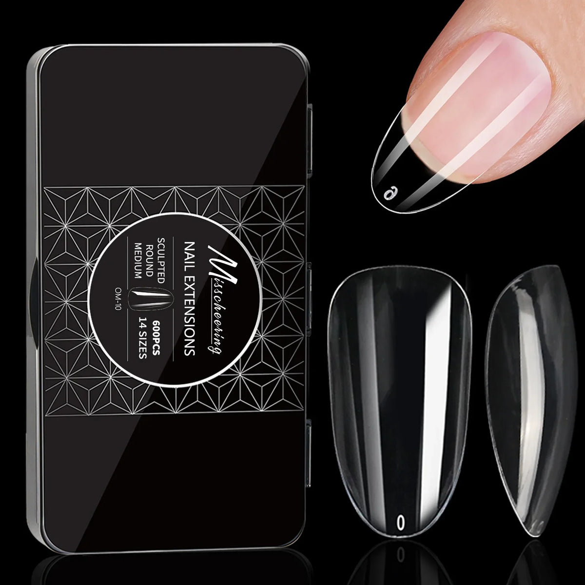 Soft Gel Full Cover Almond Fake Nails Box