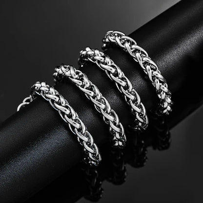 Stainless Steel Classic Curb Necklace 14 to 40 Inches