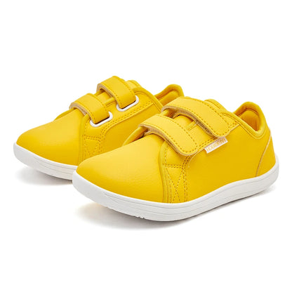 HOBIBEAR Kids Minimalist Sneakers Lightweight Hook Loop Shoes