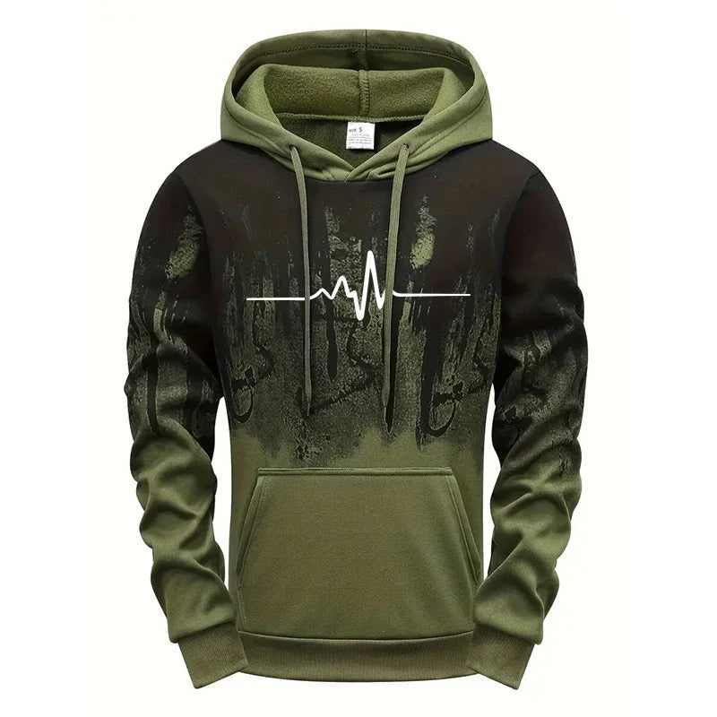 Men's Casual Polyester Tracksuit for Daily Sports