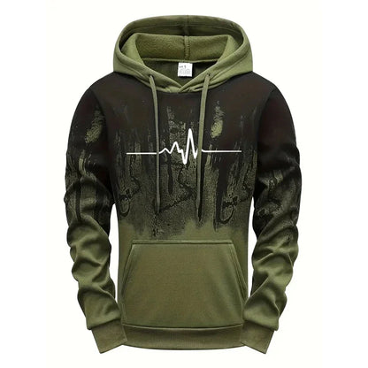 Men's Casual Polyester Tracksuit for Daily Sports