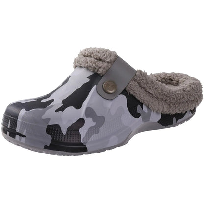 Litfun Winter Plush Furry Clogs Slippers for Women