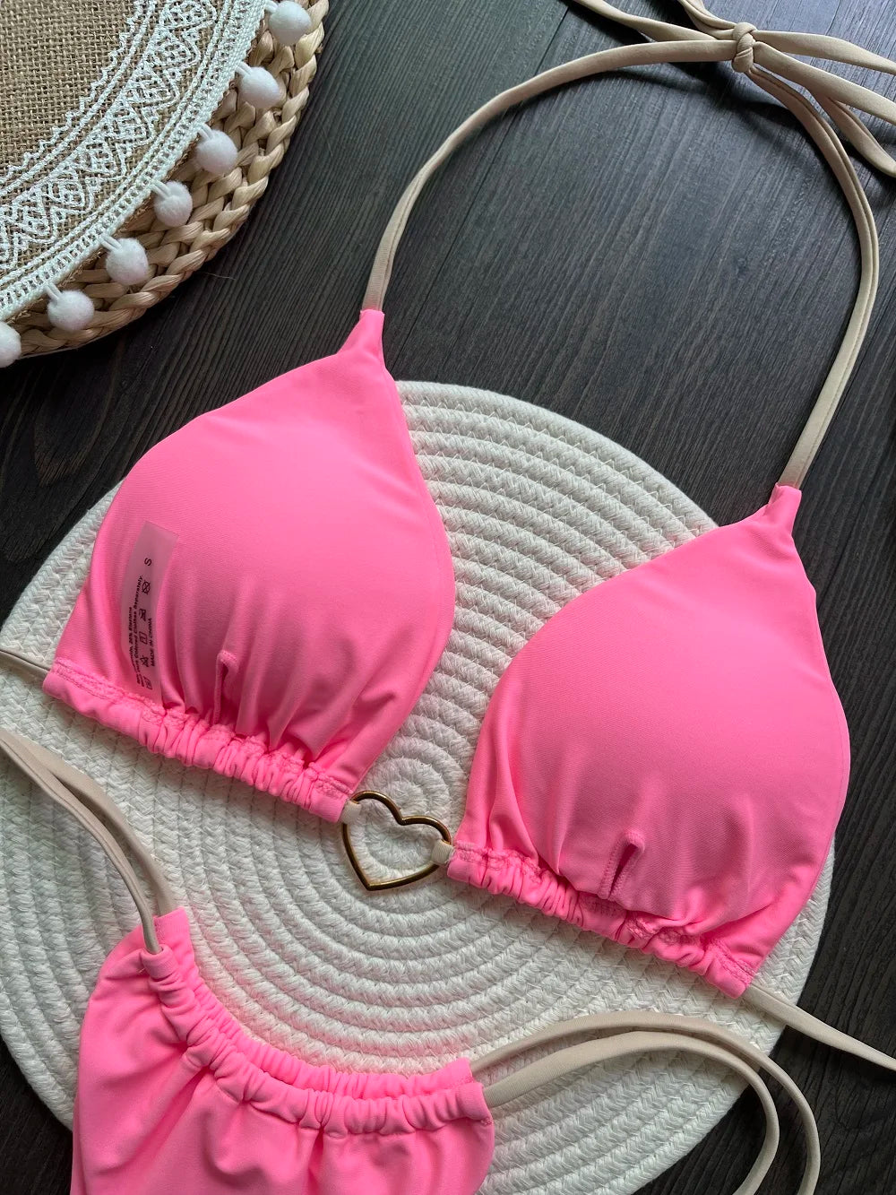 RUOTONSEPT Solid Color Bikini Set Women's Swimwear