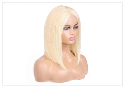613 Blonde Bob Human Hair Lace Frontal Wig