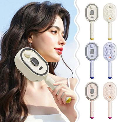 Electric Hair Care Spray Massage Comb ABS Pink