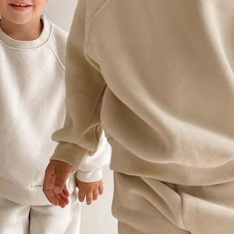 Children's Fleece Sports Set Sweatshirt and Pants