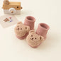 Cute Cartoon Bear Baby Socks Cotton Anti Slip Warm