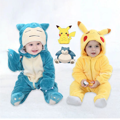 Snorlax Plush Romper Cosplay Costume for Kids
