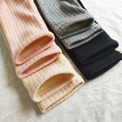 Warm Cashmere Pants for Girls Plus Velvet Trousers