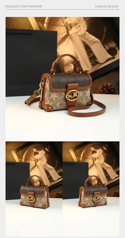 Stylish PU Box Bag for Women with Sequined Design