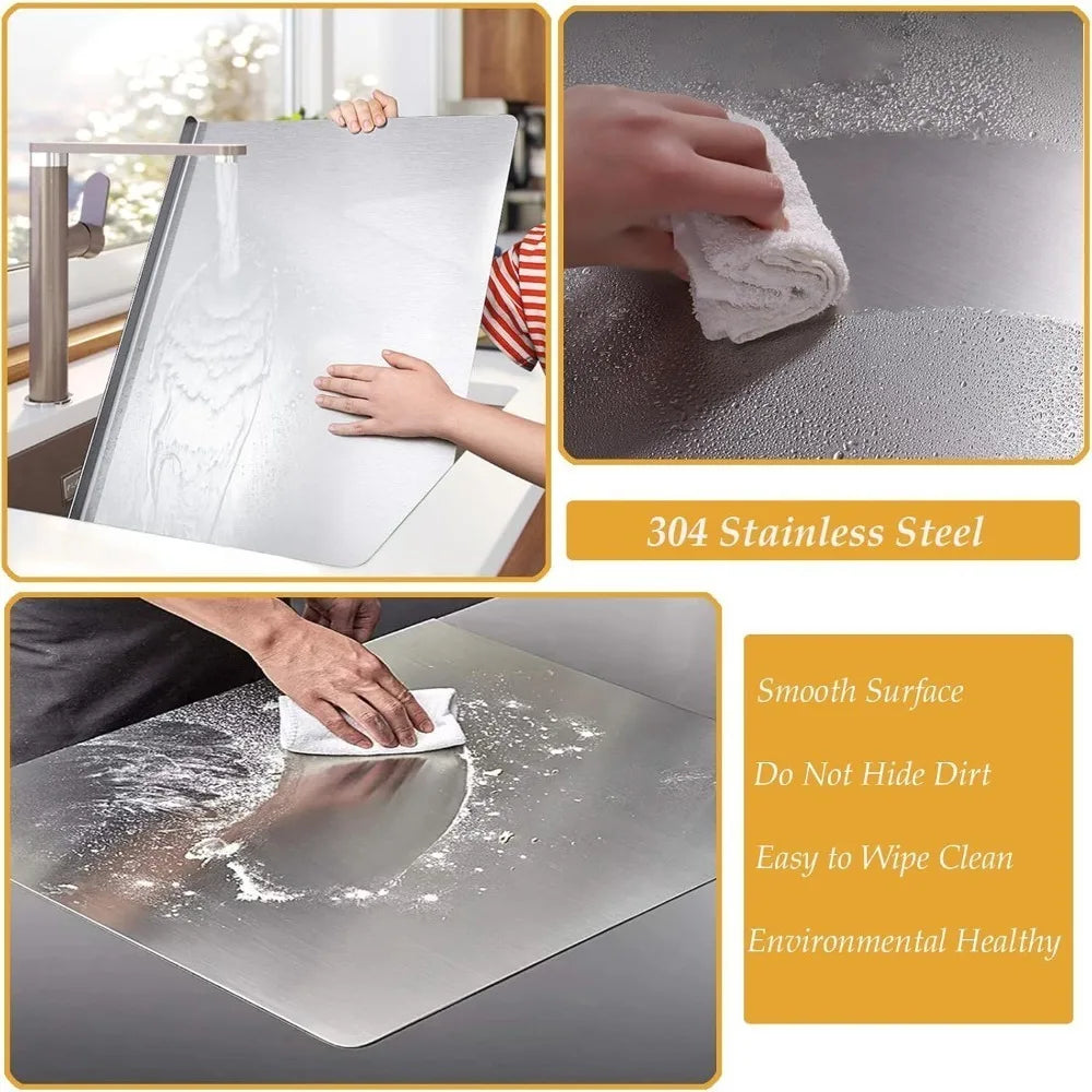 Stainless Steel Chopping Board 304 Non-slip Edge