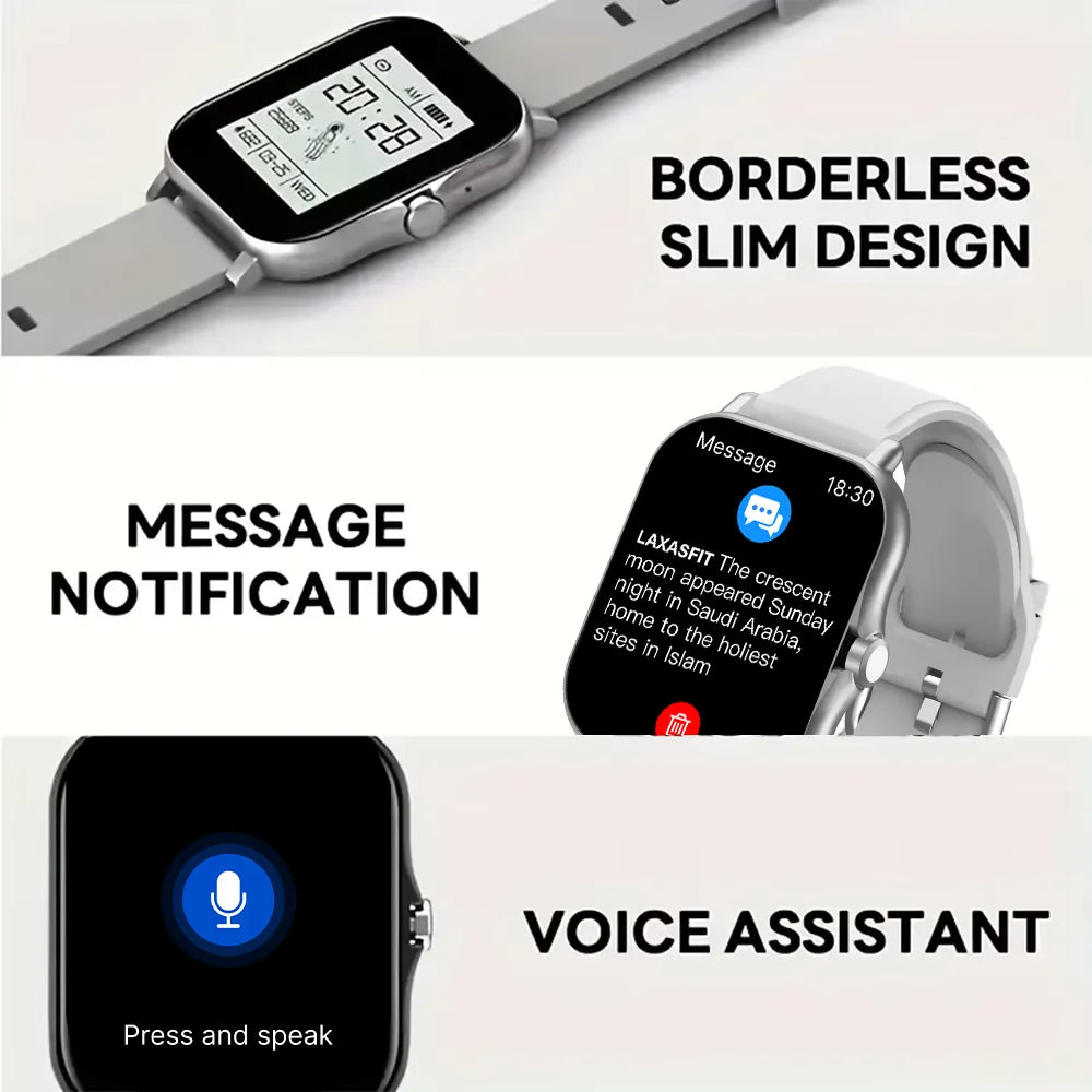 LAXASFIT Smart Watch Full Touch Sports Fitness Watch