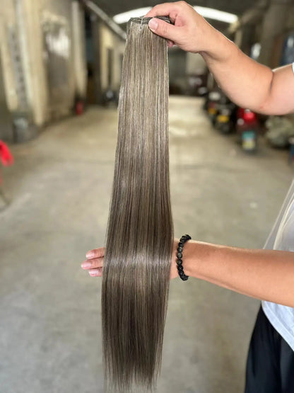 Bone Straight Synthetic Hair Bundles Yaki Weaving
