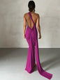 Hugcitar One Shoulder Backless Maxi Dress Women