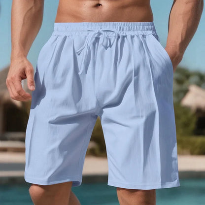Men's Light Blue Quick Dry Beach Shorts