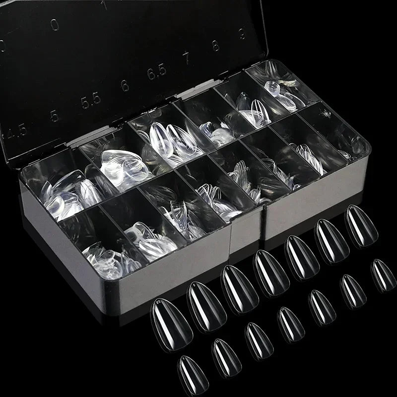 Soft Gel Full Cover Almond Fake Nails Box