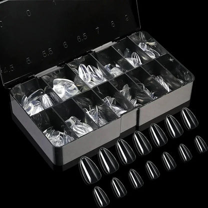 Soft Gel Full Cover Almond Fake Nails Box