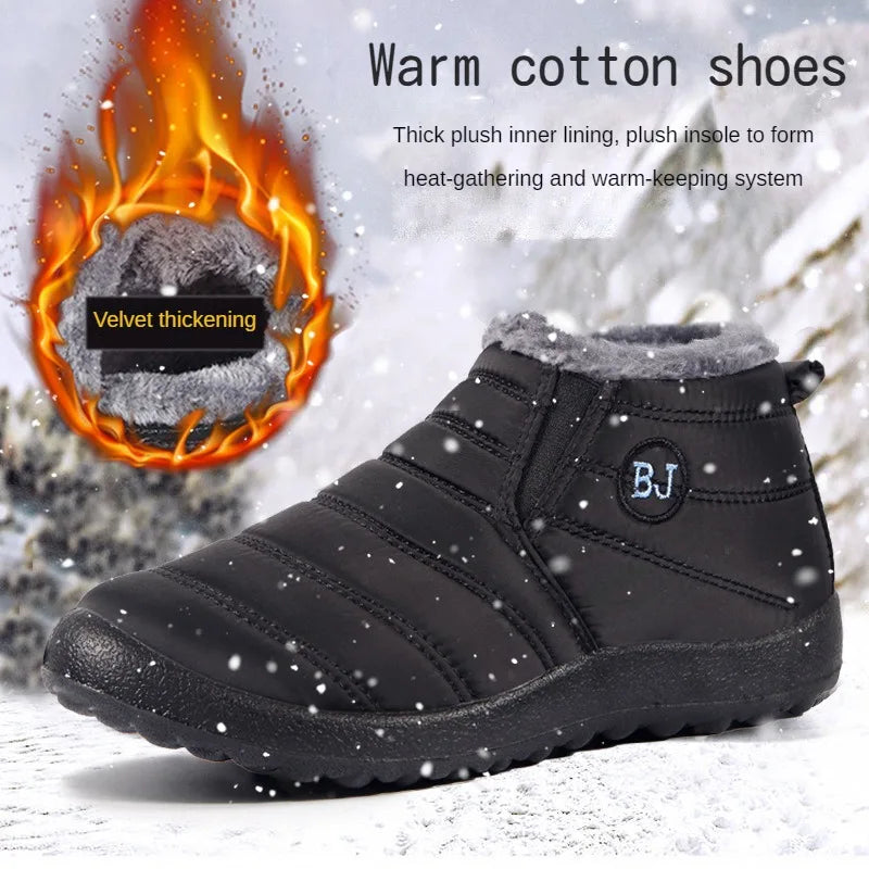 Waterproof Plush Ankle Snow Boots for Women