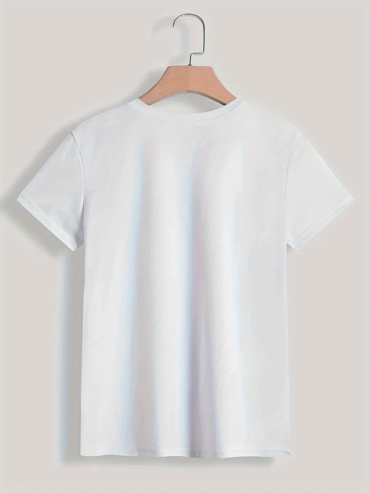 90s Paris Women Print Casual T-Shirt for Summer