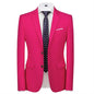 Men's Solid Color Formal Suit Jacket Slim Fit Blazer