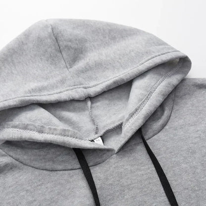 Womens Casual Stripe Hoodie and Sweatpants Set