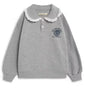 Kids Cute Print Cotton Sweatshirt and Skirt Set