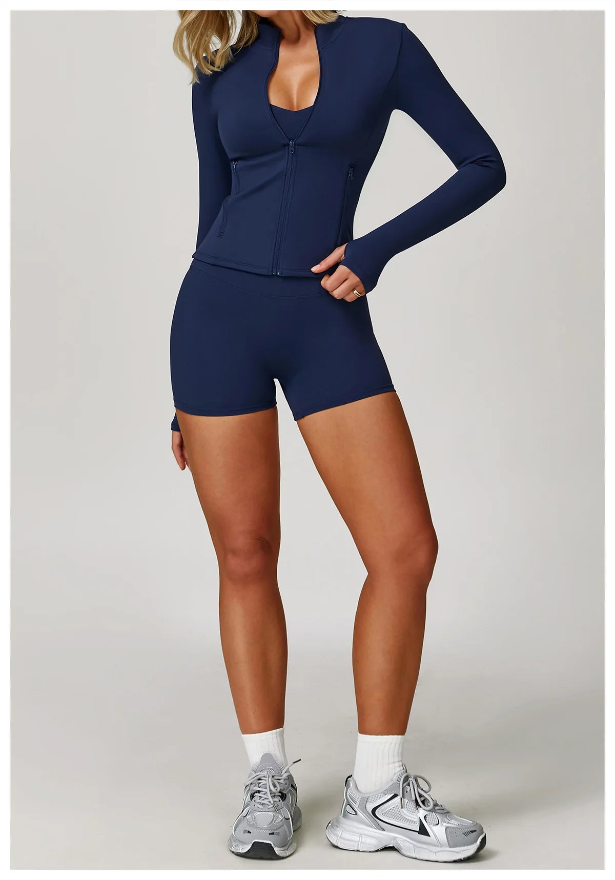 Yoga Suit Sports Set for Women Long Sleeve Athletic Wear