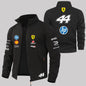 Ferrari Windproof Jacket for Men, Casual Polyester Outerwear