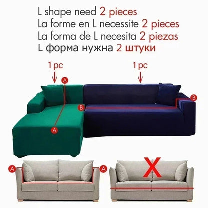 Thick Soft Corduroy Non-Slip Sofa Cover Universal Fit