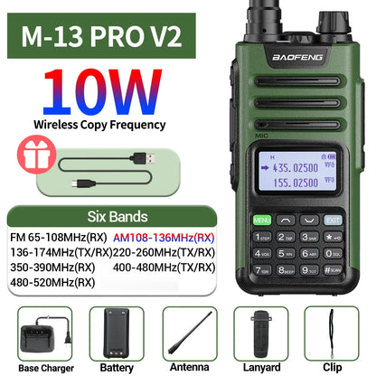 BaoFeng M-13 PRO V2 High Power Multi Band Walkie Talkie