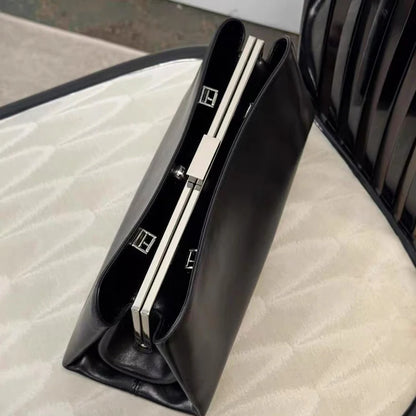 Luxury Pu Leather Shoulder Bag with Magnetic Clip