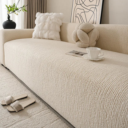 Jacquard Sofa Cover Thick Elastic for L-Shaped Sofa