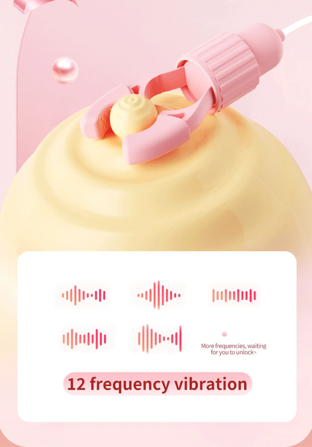 Vibrating Suction Nipple Clamps for Women