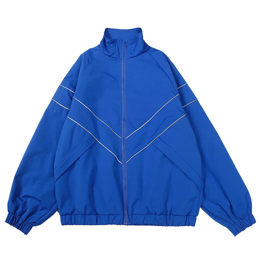Men's Patchwork Color Block Varsity Jacket