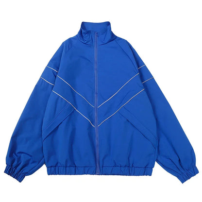 Men's Patchwork Color Block Varsity Jacket
