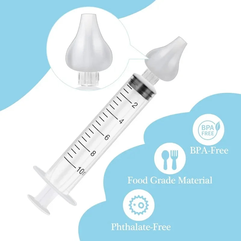 10ML Baby Nasal Aspirator Syringe Silicone Cleaner