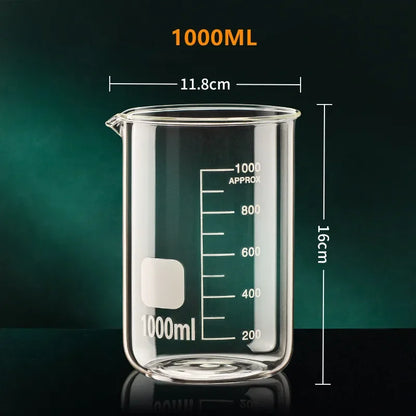 Glass Measuring Cup With Handle Heat-resistant 50-1000ml